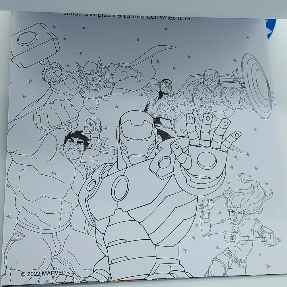 10pc Avengers Mess Free Magic Ink Pictures - Picture 5 of 5